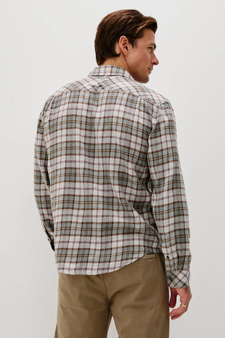 Lennox Long Sleeve Casual Shirt in Brushed Finish