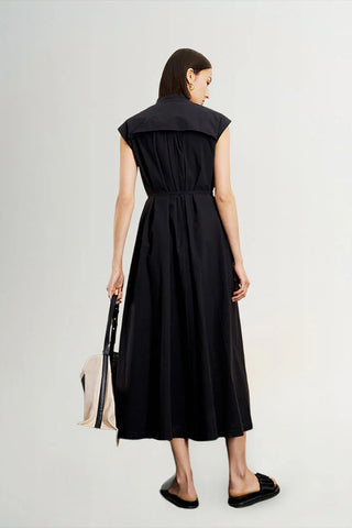 Sleeveless Aesthetic Dress in Black