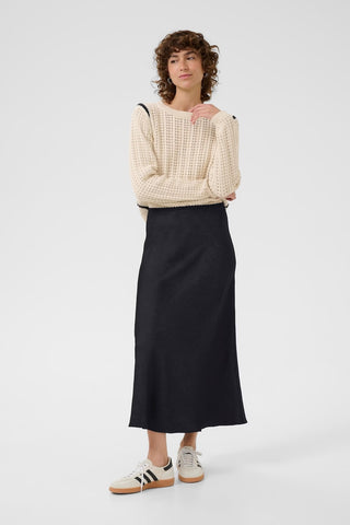 Laurina Long Skirt in Dark Navy