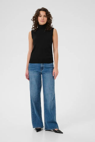 Lizza Rollneck Top in 2 Colors