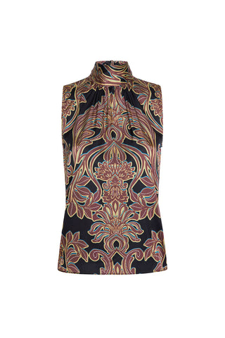 Luka Top in Floral Satin