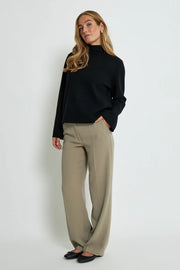 Lupi Mock Neck Knit Sweater in 2 Colors