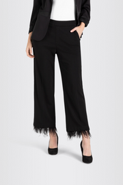 Chiara Cropped Trousers With Feathered Hem