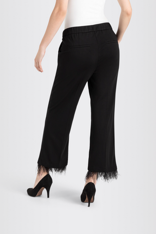 Chiara Cropped Trousers With Feathered Hem