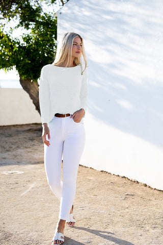 Two-Piece Pointelle Sweater in 2 Colours