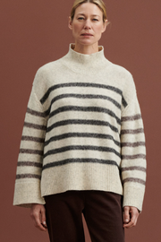 Fultura Two-Toned Striped Sweater