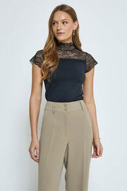 Vanessa Short Sleeve High Neck Shirt
