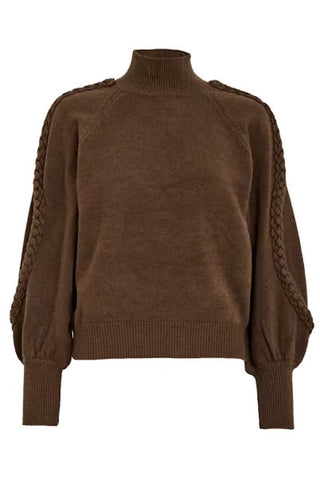 Vera High Neck Sweater with Rope Detail