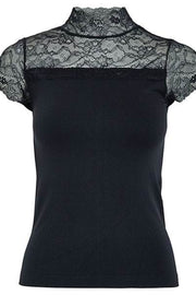 Vanessa Short Sleeve High Neck Shirt