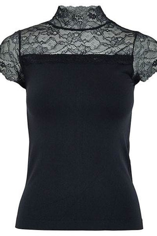 Vanessa Short Sleeve High Neck Shirt