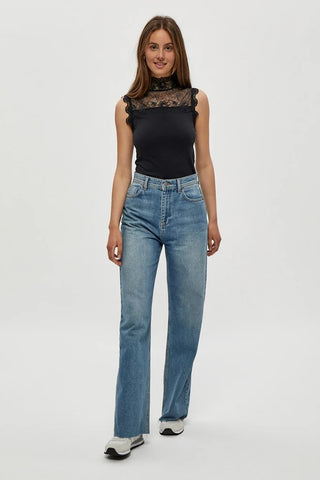 Vanessa High Neck Sleeveless Shirt