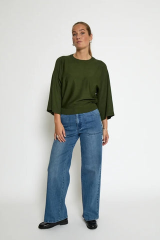 Tess Crew Neck Sweater in 2 Colors
