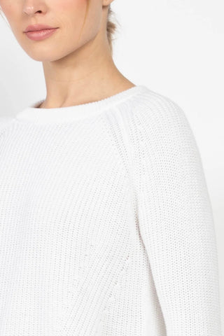 Scalloped-Hem Shaker Sweater in 2 Colours