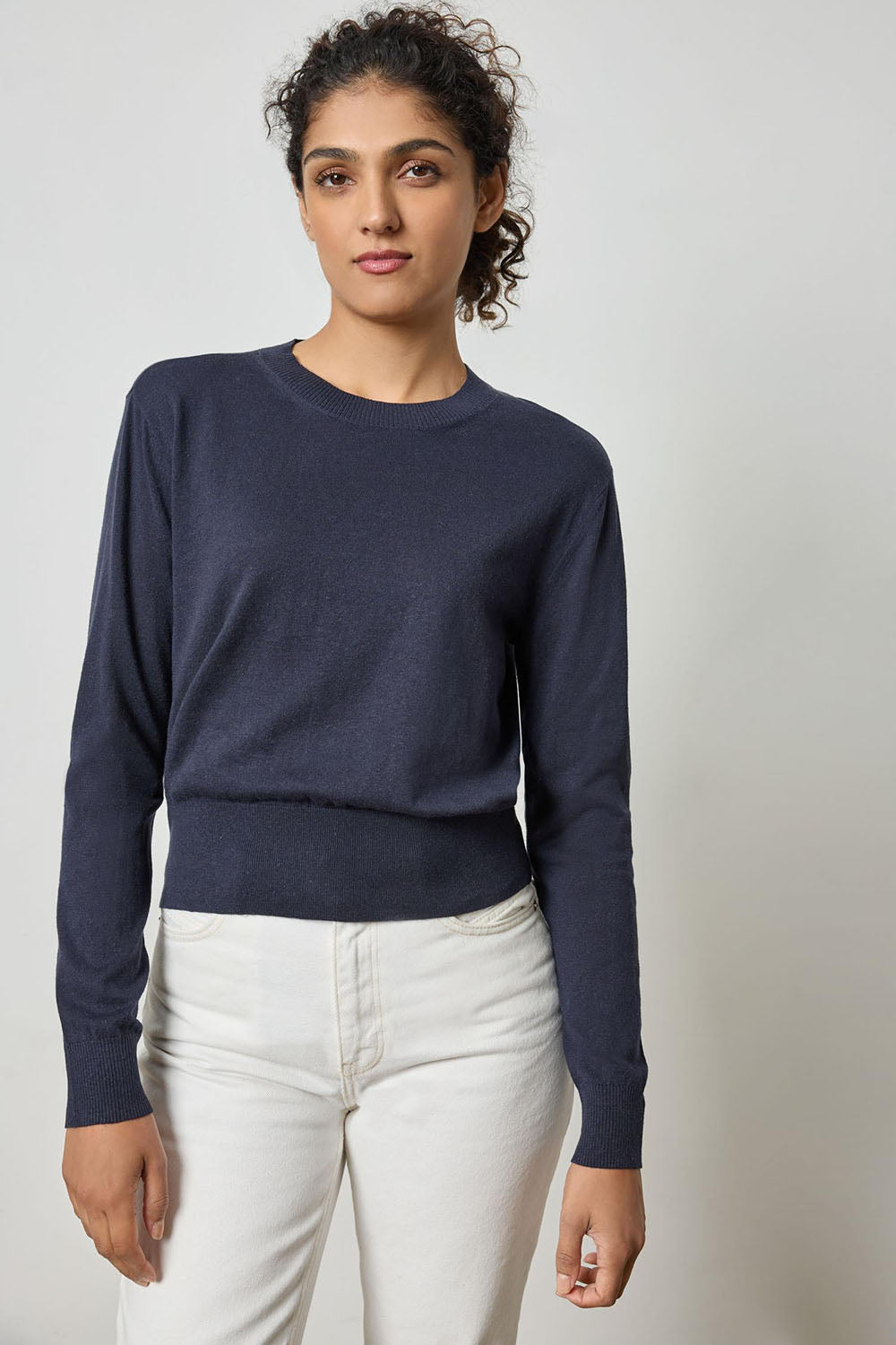 (取寄) リラ P レディース ロング スリーブ クロスド V-ネック セーター Lilla P women Long Sleeve Crossed V-Neck Sweater Black Long Sleeve V-Neck – Lilla P