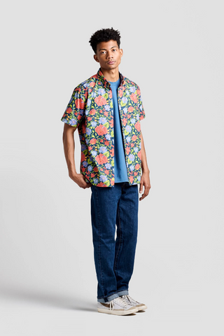 Hibiscus Print Camp Shirt
