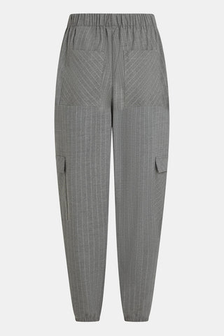 Stripe Pants in Grey Melange