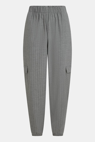 Stripe Pants in Grey Melange
