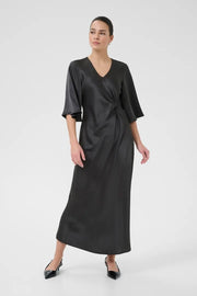 Pristine Dress Flared in Black Oyster