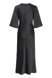 Pristine Dress Flared in Black Oyster