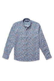 Long-Sleeved Orange-Tree Shirt  in Light Blue