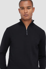 Spencer Quarter-Zip Merino-Wool Sweater in 4 Colours