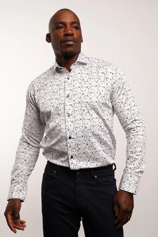 Long Sleeve Casual Shirt in Floral Print