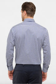 Long Sleeve Dress Shirt in Blue Stripe