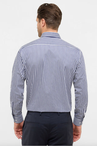 Long Sleeve Dress Shirt in Blue Stripe