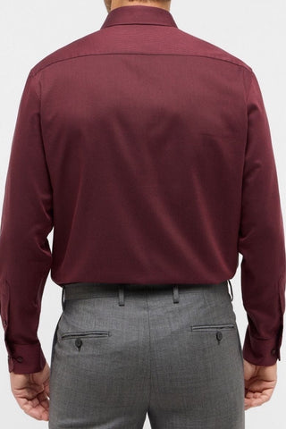 Long-Sleeved Modern-Fit Sport Shirt in 2 Textured Colours