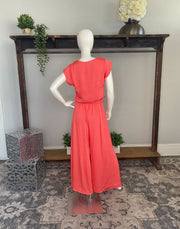 Coral Top and Pant Set