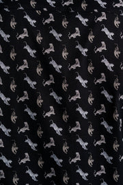 Nova Big Cat Short Sleeve Shirt in Black