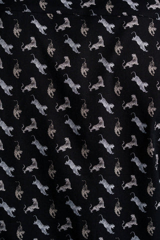 Nova Big Cat Short Sleeve Shirt in Black