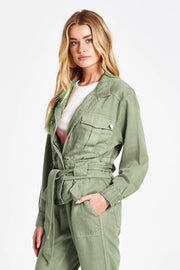 Austin Drop Shoulder Jacket in Sage