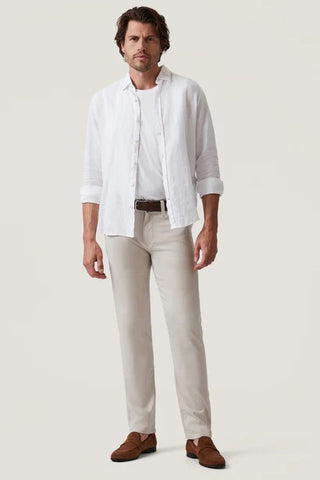 Courage Straight Leg Pants in Cream Cross Twill