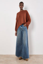 Honeycomb Pleat Back Sweater