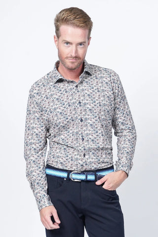 Long Sleeve Casual Shirt in Multi Tribal