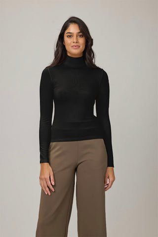 Second Skin Viscose Turtleneck in 2 Colors