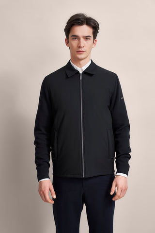 Zipper-Front Jacket in Navy