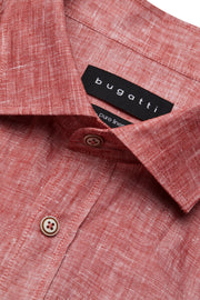 Short-Sleeved Sport Shirt in Coral