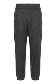 Shenas Linen Jogger Pant in Black