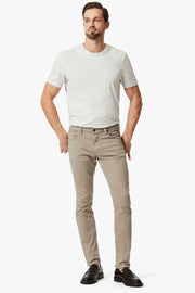 Cool Tapered Leg Pants In Mushroom Twill