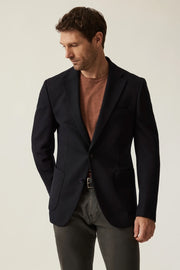 Matteo Smart Knit Blazer in Navy