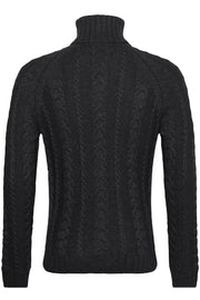 Kano Cable-Knit Turtleneck Sweater in 2 Colours