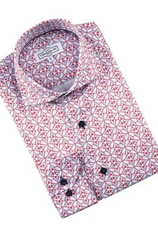 Long Sleeve Sport Shirt in Red