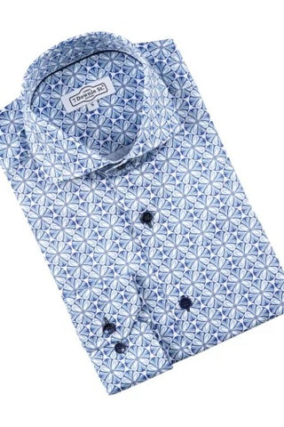 Long Sleeve Sport Shirt in Blue
