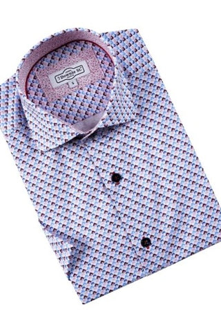 Short Sleeve Sport Shirt in Red