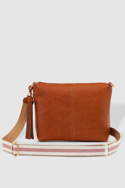 Daisy Crossbody Bag With Striped Strap in 2 Colours