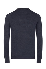 Jupiter Merino Wool/Acrylic Blend Crew-Neck Sweater in 8 Colours
