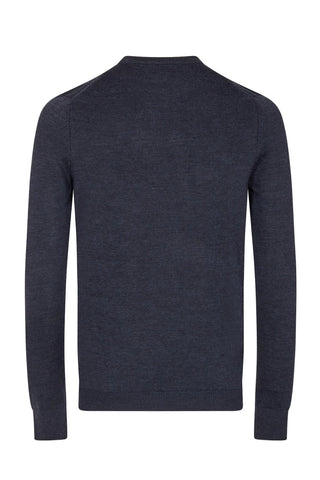 Jupiter Merino Wool/Acrylic Blend Crew-Neck Sweater in 8 Colours
