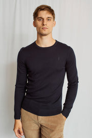 Jupiter Merino Wool/Acrylic Blend Crew-Neck Sweater in 8 Colours